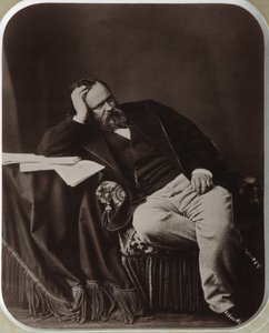 Porträt von Aleksandr Ivanovich Herzen 1812-1870, 1861 von Sergei Lvovich Levitsky