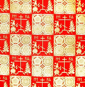 Olovyanishnikov Manufaktur Halbseiden-Satin, frühes 20. Jahrhundert von Sergei Vashkov