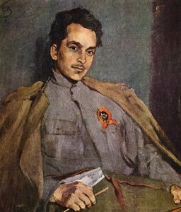Porträt des Schriftstellers D.A. Furmanov
