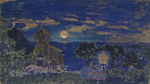Bühnenbild für die Oper Kaschtschei der Unsterbliche von N. Rimski-Korsakow, 1902 von Sergei Vasilievich Malyutin