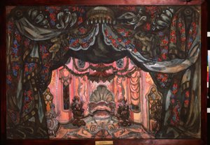 Dekorvorbereitung für das Theaterstück "Die Hochzeit des Figaro" von Pierre Augustin Caron de Beaumarchais