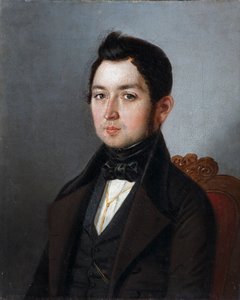 Porträt von Ivan Ivanovich Molnar 1802-1872, 1840 von Sergey Ivanovich Khlobystayev