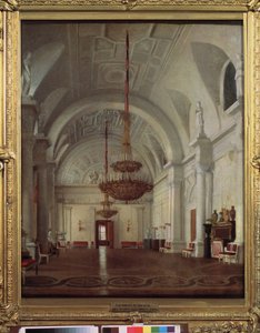 Ansicht des Weißen Saals des Winterpalastes in St. Petersburg von Sergey Konstantinovich Zaryanko