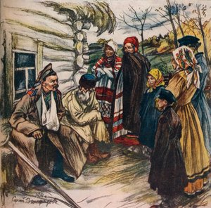 Ein russisches Kriegsfondsplakat