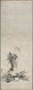 Haboku, gesprenkelte Tuschlandschaft