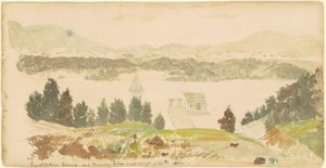 Constitution Island und Gießerei von West Point, New York von Seth Eastman