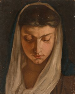 Frau mit Kopftuch von Severin Falkman