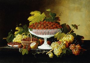 Stillleben mit Erdbeeren