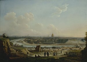 Gesamtansicht von Paris, von der Anhöhe von Chaillot, 1818