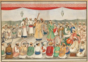 Ein Bräutigam kommt zur Hochzeit von Shaik Muhammad Amir of Karraya