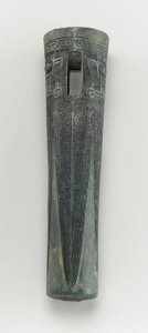 Wagenbeschlag: Achskappe (Bronze) von Shang Dynasty Chinese School
