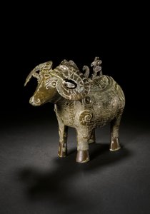Rituelles weinartiges Gefäß in Widderform, Gong, späte Shang-Dynastie von Shang Dynasty Chinese School
