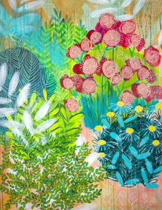 Lebendige Gartenblumen