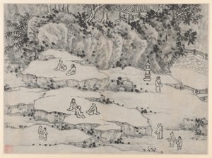 Zwölf Ansichten des Tigerhügels, Suzhou: Die nickende Steinterrasse, Tigerhügel und der Tausend-Mann-Sitz