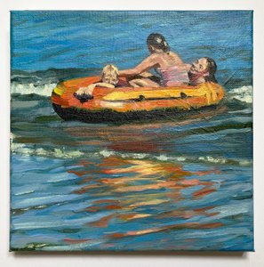 Im Flachwasser mit dem Dinghy, 2021 von Sheri Gee