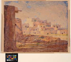 Indisches Dorf, ca. 1928 von Sherman Trease