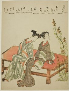 Der Hagi-Juwelenfluss, aus einer unbetitelten Serie von sechs Juwelenflüssen von Shiba Kokan