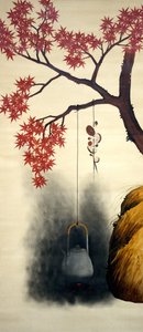 Herbstahorn, spätes 19. Jahrhundert von Shibata Zeshin