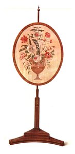 Intarsien-Mahagoni-Pole-Screen, 1908