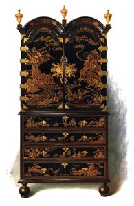 Lackschrank, 1905 von Shirley Charles Llewellyn Slocombe
