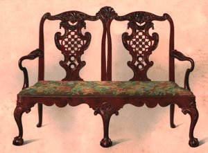 Sofa, 1906 von Shirley Charles Llewellyn Slocombe