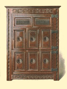 Walisischer Eichenschrank, 1904 von Shirley Charles Llewellyn Slocombe