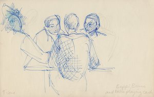Beppi, Bruno und Fabio spielen Karten von Shirley Markham