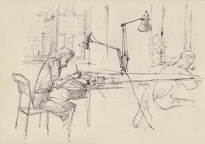 Grafikdesignstudio, ca. 1950 von Shirley Markham