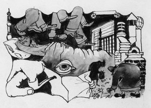 Surrealistische Studie, 1952 von Shirley Markham