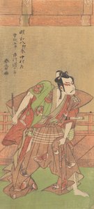 Ichikawa Danjuro V 1741-1806 mit Schwert und Fächer, 1771