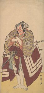 Kabuki-Schauspieler Ichikawa Danjuro V in einer Shibaraku-Rolle, 11. Monat, 1779