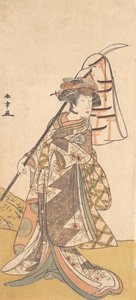 Kabuki-Schauspieler Segawa Kikunojo III in einer weiblichen Rolle Shizuka Gozen