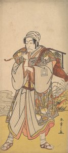 Der Schauspieler Danjuro III als wandernder Händler, 1726-1792