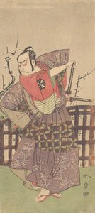Der erste Nakamura Nakazo als Samurai im Kamishimo, ca. 1775 von Shunsho