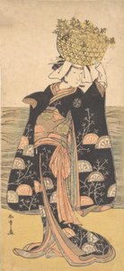 Der erste Nakamura Nakazo in der Rolle des Geistes von Shiragiku