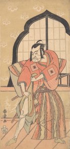 Der dritte Ichikawa Danzo als Samurai in zeremonieller Kamishimo gekleidet, 1769 oder 1770