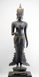 Stehende Uma, Sukhothai-Stil (vergoldete Bronze) von Siamese School