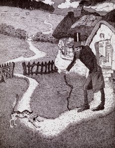 Es war ein krummer Mann, aus dem Buch Prinzessin Marie-Josés Kinderbuch, veröffentlicht 1916 von Sidney Herbert Sime