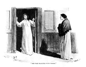 Ihr Gesicht erbleichte vor Schrecken, 1892 von Sidney Paget