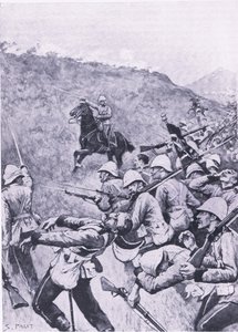Langs Nek, 28. Januar 1881 (1. Burenkrieg), Illustration aus Britische Schlachten zu Land und zu Wasser, 1915