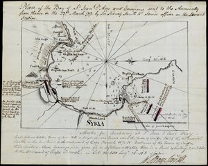 Plan der Bucht von St. Jean D