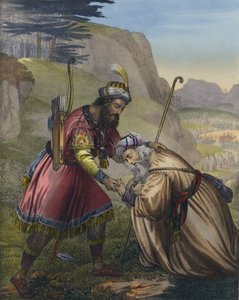 Jakobs Versöhnung mit seinem Bruder Esau von Siegfried Detler Bendixen
