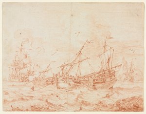Der Heringsbark, erstes Drittel 1700er von Sieuwert van der Meulen