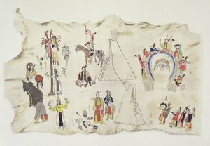 Der Shoshone-Sonnentanz und der Peyote-Kult von Silver Horn