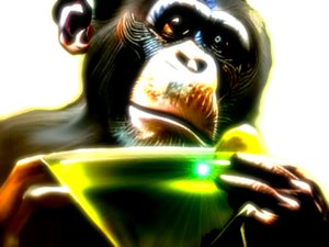 Erleuchteter Affe: Absinth-Träumereien