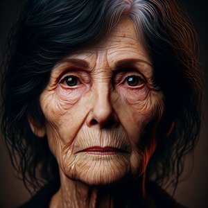 Doris-"KI-geformte Lebensjahre: Porträts der Zeitlosigkeit" von Silvia Martini