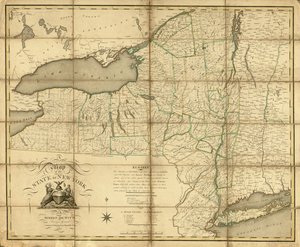 Karte des Staates New York