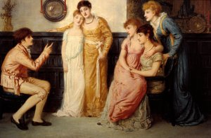 Ein Jüngling erzählt Damen Geschichten von Simeon Solomon