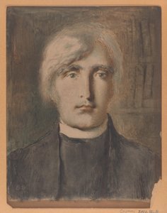 Porträt eines Geistlichen von Simeon Solomon