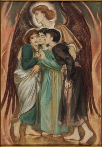 Schadrach, Meschach und Abednego im Feuerofen von Simeon Solomon